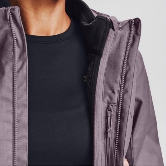 NEW Under Armour Purple Sienna 3in1 Jacket Medium. - Picture 3 of 6